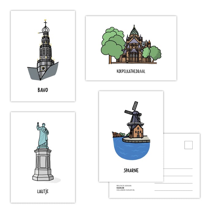 Ansichtkaarten Haarlem (set van 4) — product photo